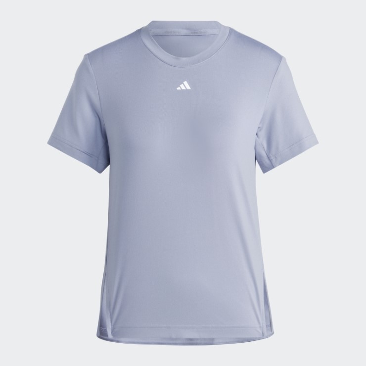 Camiseta Versátil Plateada Violeta Adidas