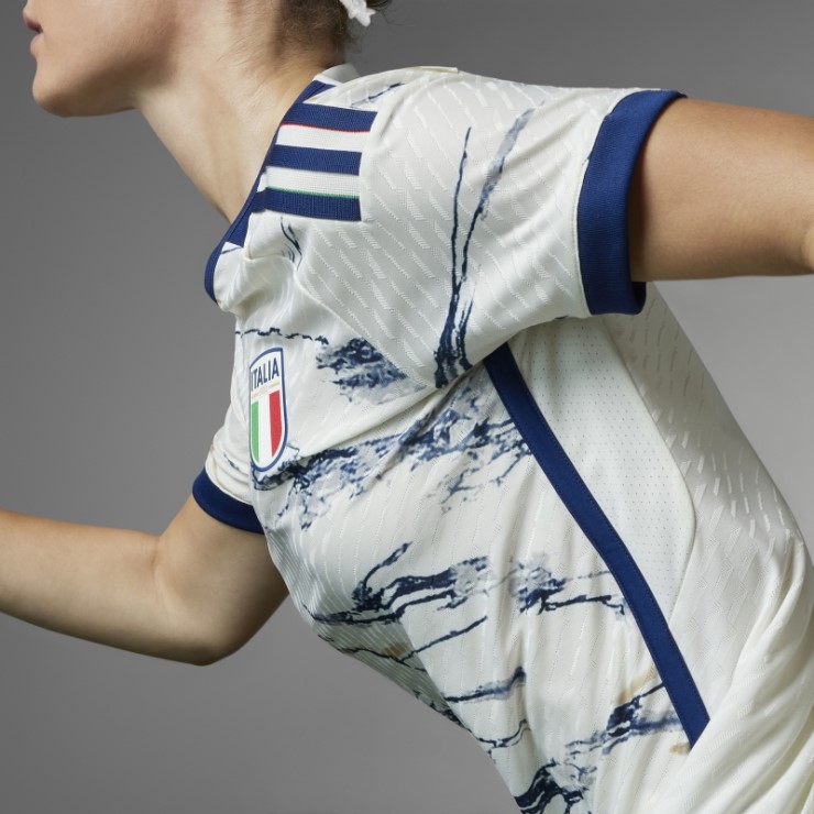 Camiseta Italia 23 Segunda Autentica Mujer Blanco Adidas