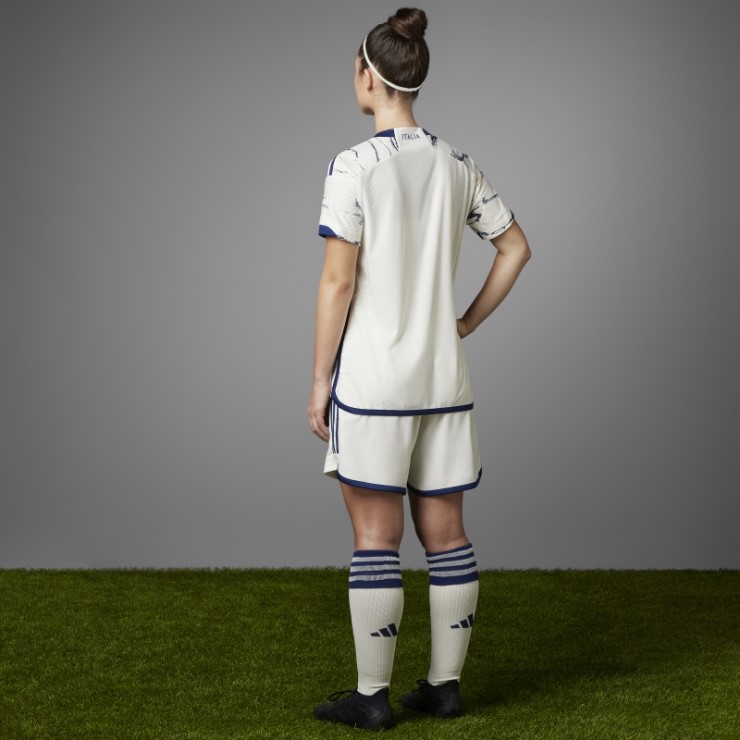 Camiseta Italia 23 Segunda Autentica Mujer Blanco Adidas