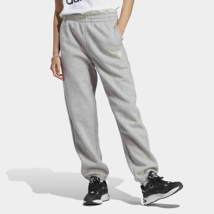 Joggers De Forro Polar En Gris Medio Essentials De Adidas