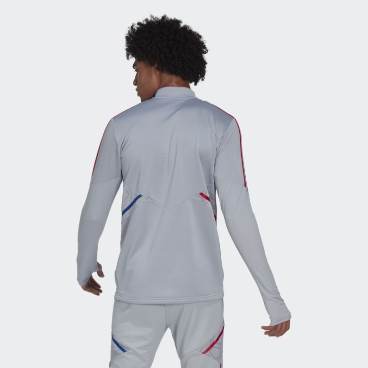 Adidas Olympique Lyonnais Tiro 21 Camiseta De Entrenamiento Plata