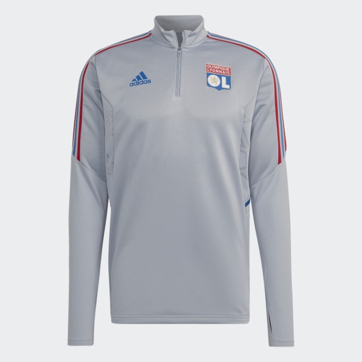 Adidas Olympique Lyonnais Tiro 21 Camiseta De Entrenamiento Plata