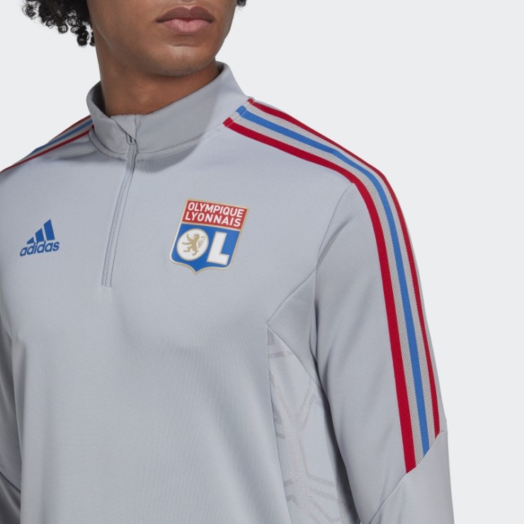 Adidas Olympique Lyonnais Tiro 21 Camiseta De Entrenamiento Plata