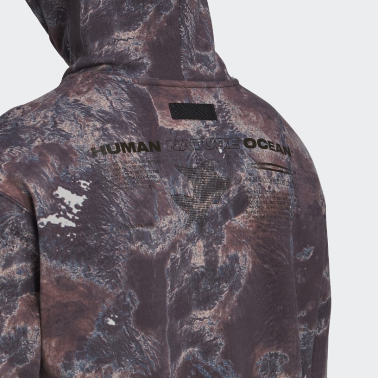 Sudadera Con Capucha Parley De Color Caqui Oscuro Medio (género Neutral) Adidas