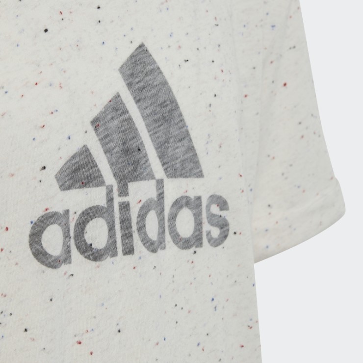 Camiseta Adidas Future Icons Winners Blanco Melange