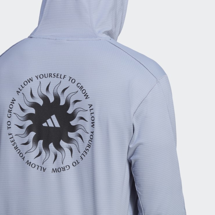 Sudadera Con Capucha De Entrenamiento Con Gráfico De Yoga Violeta Plateado Adidas