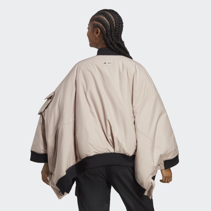 Chaqueta Bomber Adidas X Parley Gris Topo Moda