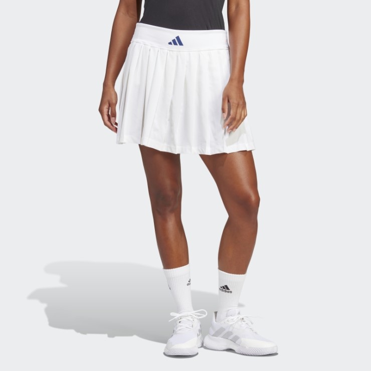 Falda Plisada Clubhouse Premium Classic Tennis Blanco Adidas