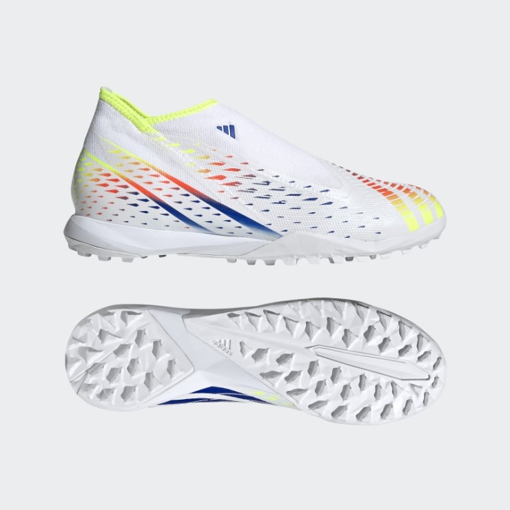 Predator Edge.3 Laceless Turf Zapatos De Fútbol Adidas Blanco