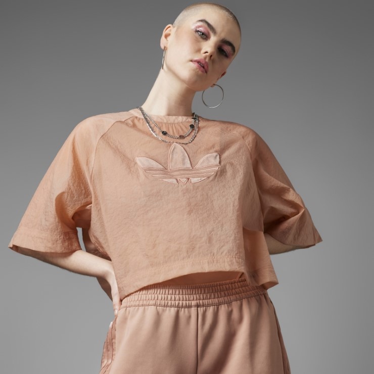 Siempre Original Camiseta Recortada Adidas Arcilla