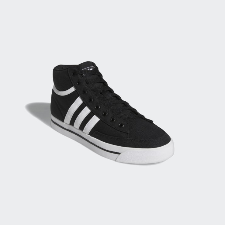 Retrovulc Mid Canvas Skateboarding Zapatos Negro Adidas
