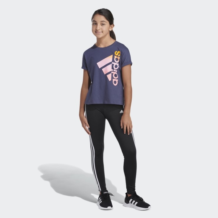 Adidas Camiseta Azul Marino Con Cintura Dolman 22