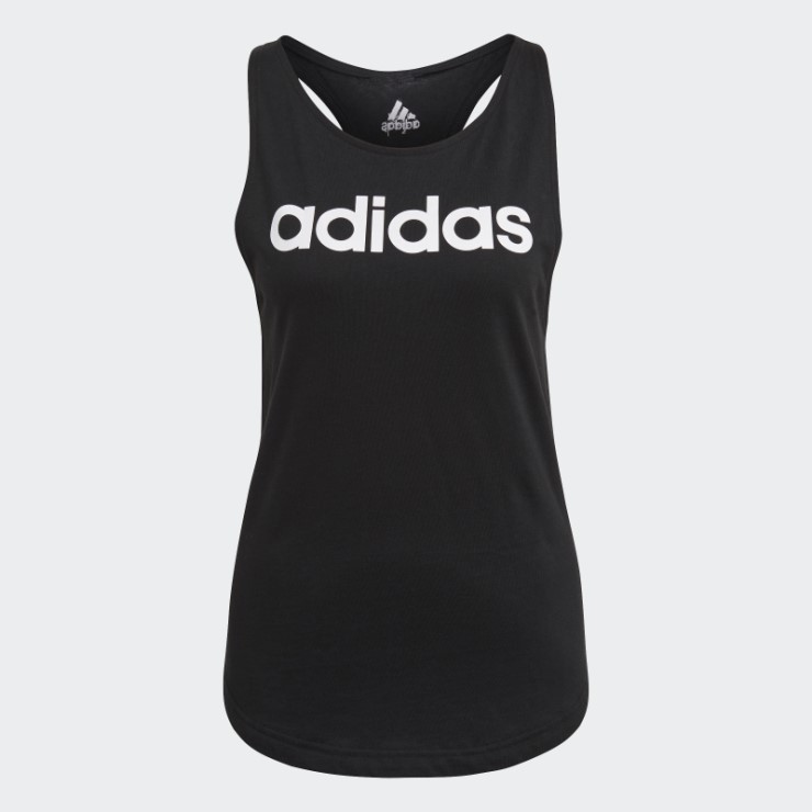 Camiseta Sin Mangas Con Logo Suelto Essentials Negra De Adidas