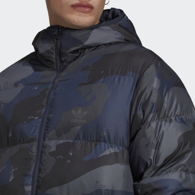 Chamarra Acolchada Adidas Down Camo Multicolor