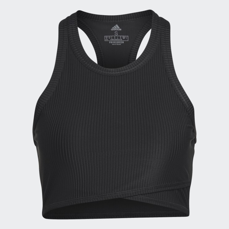 Adidas Yoga Studio Camiseta Sin Mangas De Canalé Envuelto