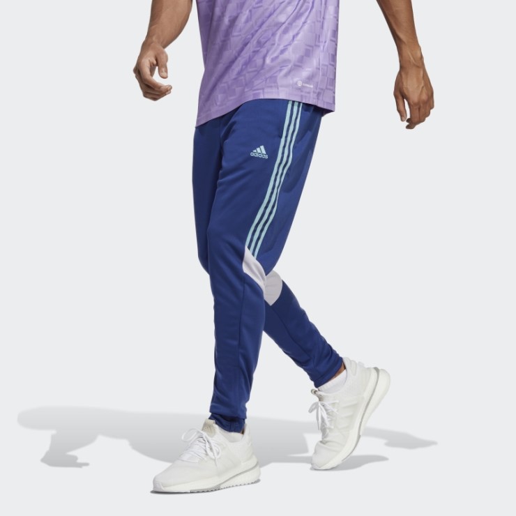 Elegante Pantalón Tiro Victoria Azul Adidas