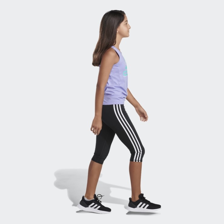 Camiseta Sin Mangas Con Lazo En El Frente Violeta Claro Adidas