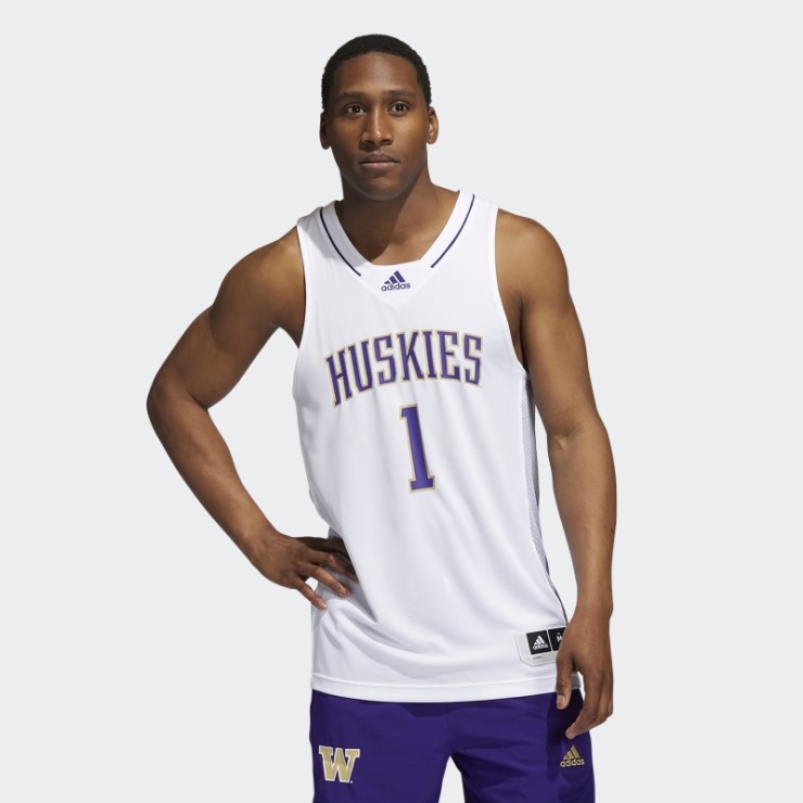 Camiseta Huskies Ncaa Swingman Blanco Adidas