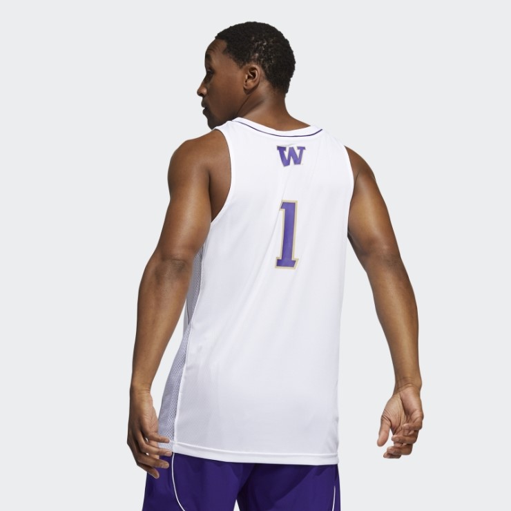 Camiseta Huskies Ncaa Swingman Blanco Adidas