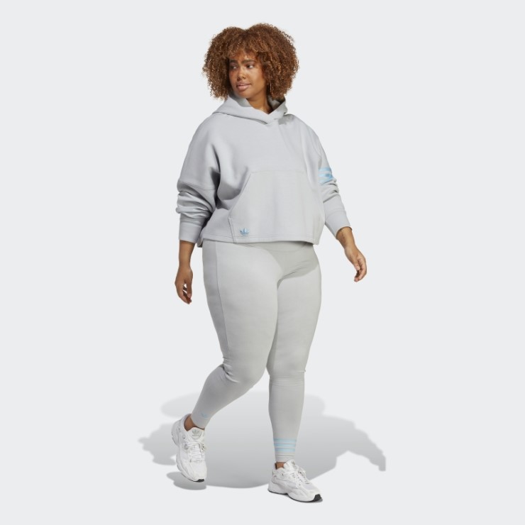 Sudadera Con Capucha Adicolor Neuclassics (tallas Grandes) Onix Adidas