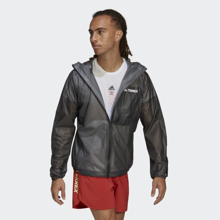 Chubasquero Negro Terrex Agravic 2.5 Capas Adidas