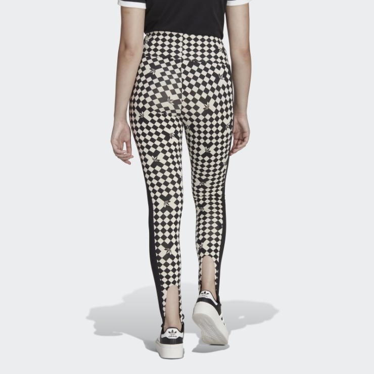 Negro Adidas Ski Chic Allover Print Mallas Caliente