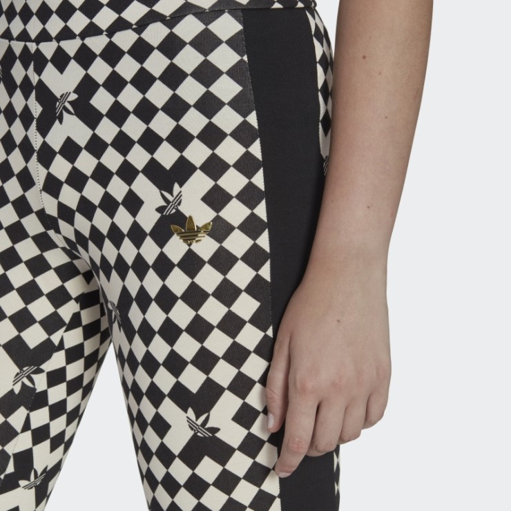 Negro Adidas Ski Chic Allover Print Mallas Caliente