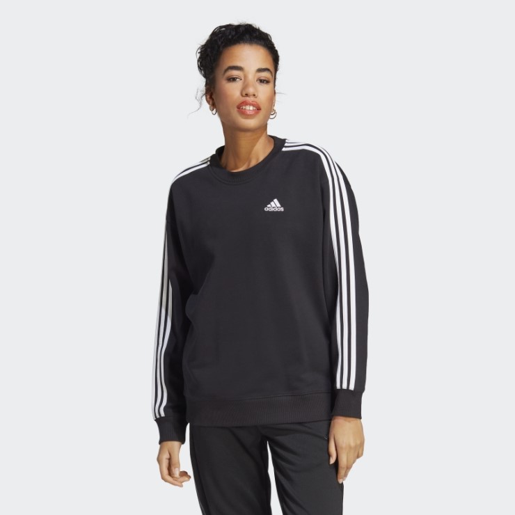 Sudadera Essentials 3 Bandas Negro Adidas