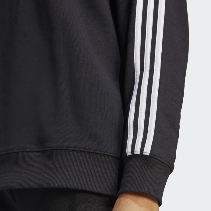 Sudadera Essentials 3 Bandas Negro Adidas