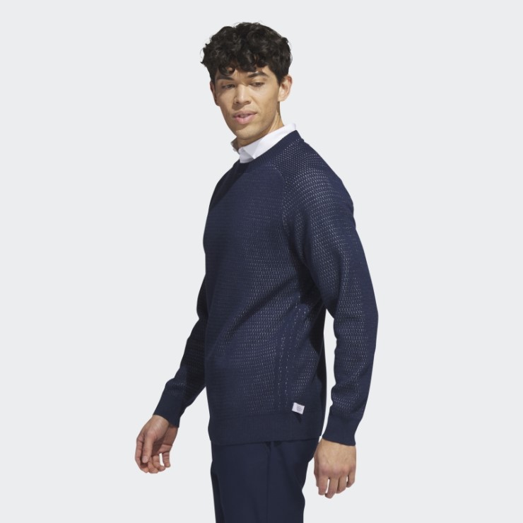 Adidas Ultimate365 Tour Sudadera De Golf De Punto Plano Azul Marino