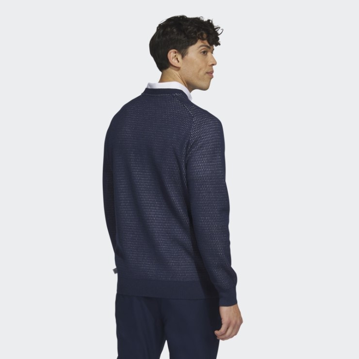 Adidas Ultimate365 Tour Sudadera De Golf De Punto Plano Azul Marino