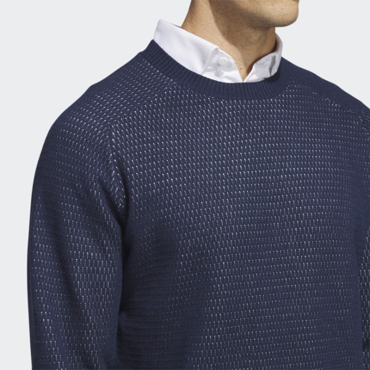 Adidas Ultimate365 Tour Sudadera De Golf De Punto Plano Azul Marino