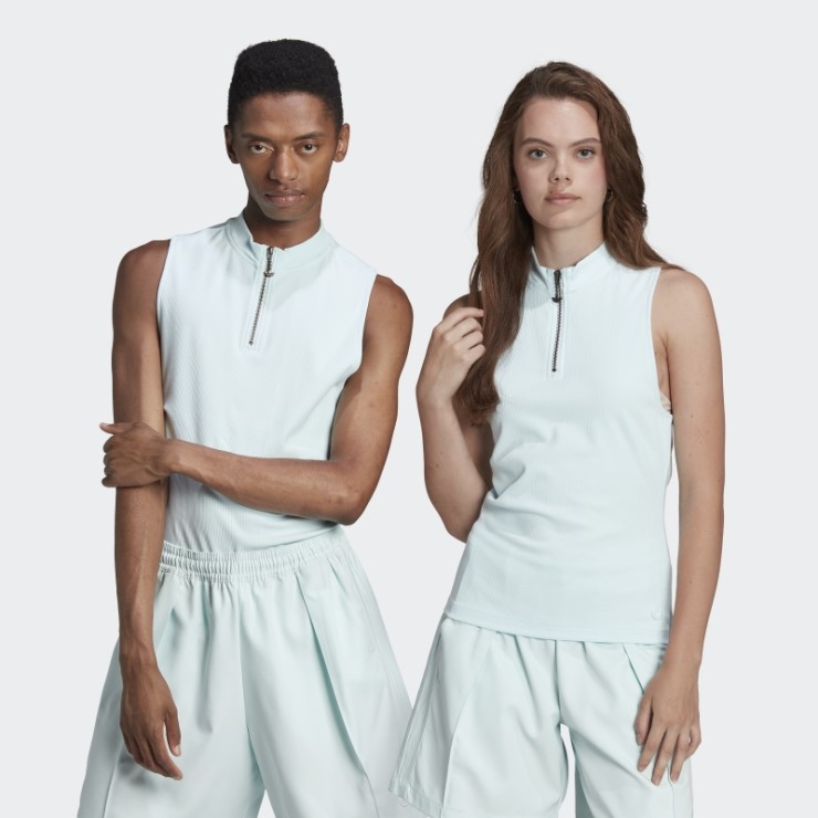 Camiseta Sin Mangas A Medida Azul Adidas Adicolor Contempo (género Neutral)