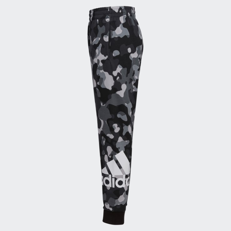 Joggers Negros Con Estampado Central De Camuflaje Adidas