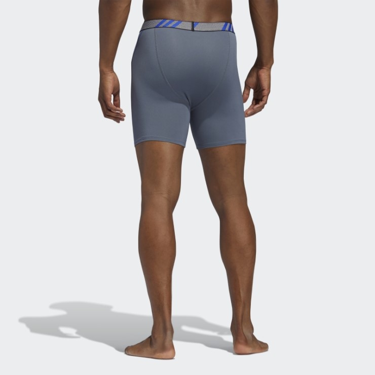 Calzoncillos Bóxer De Malla De Rendimiento 3 Pares Adidas Gris Medio