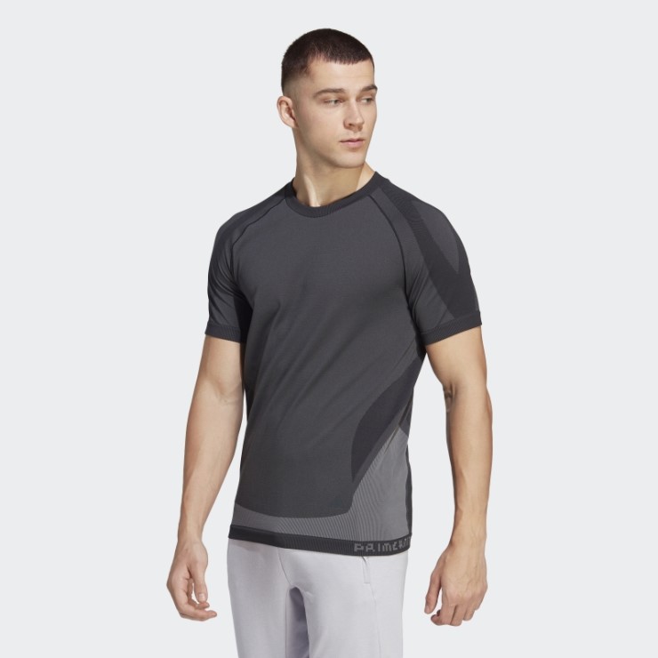 Adidas Primeknit Yoga Camiseta De Entrenamiento Sin Costuras Negro Moda
