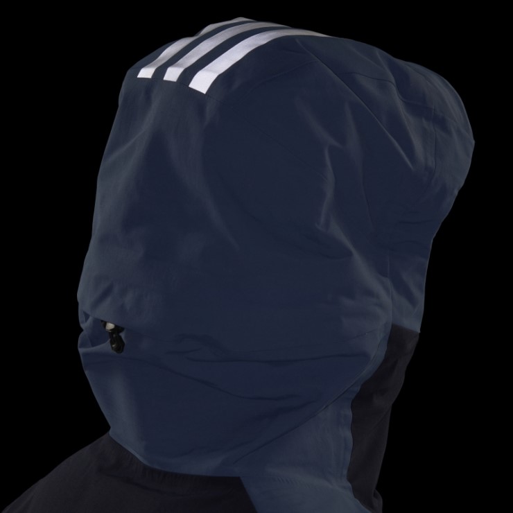 Adidas Terrex Chaqueta De Nieve De Nailon Posconsumo De 3 Capas Acero