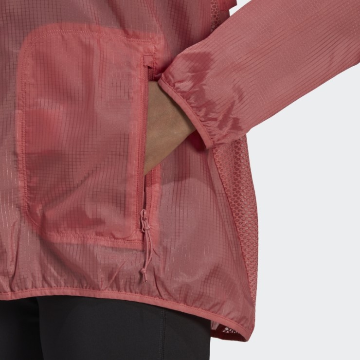 Run Icons Cortavientos Adidas Rojo