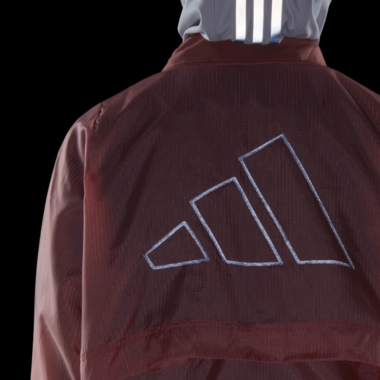 Run Icons Cortavientos Adidas Rojo