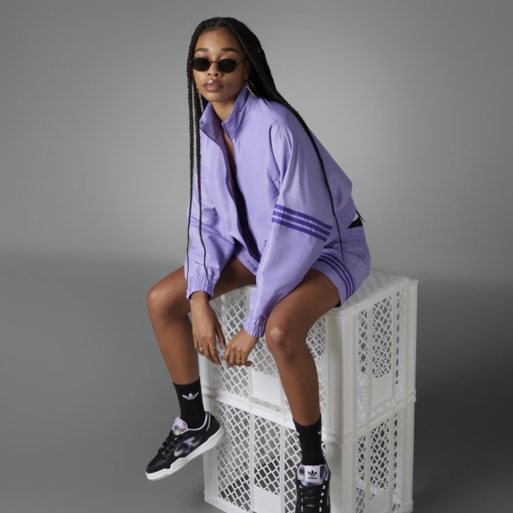 Sudadera Lila Adidas Adicolor Neuclassics