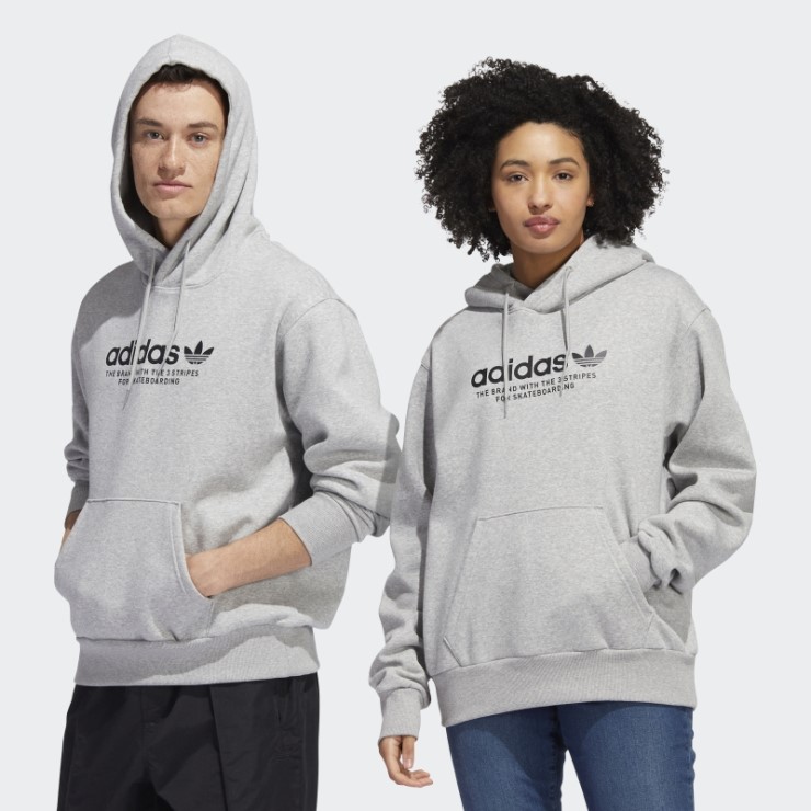 Sudadera Con Capucha Adidas Skateboarding 4.0 Logo Gris Medio (género Neutral)