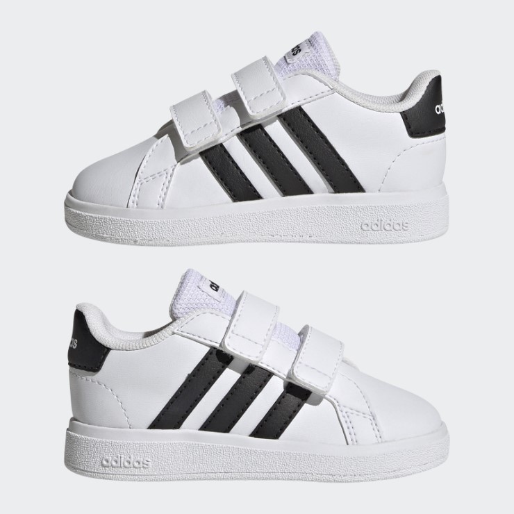 Adidas Grand Court Lifestyle Zapatillas Con Velcro Negro