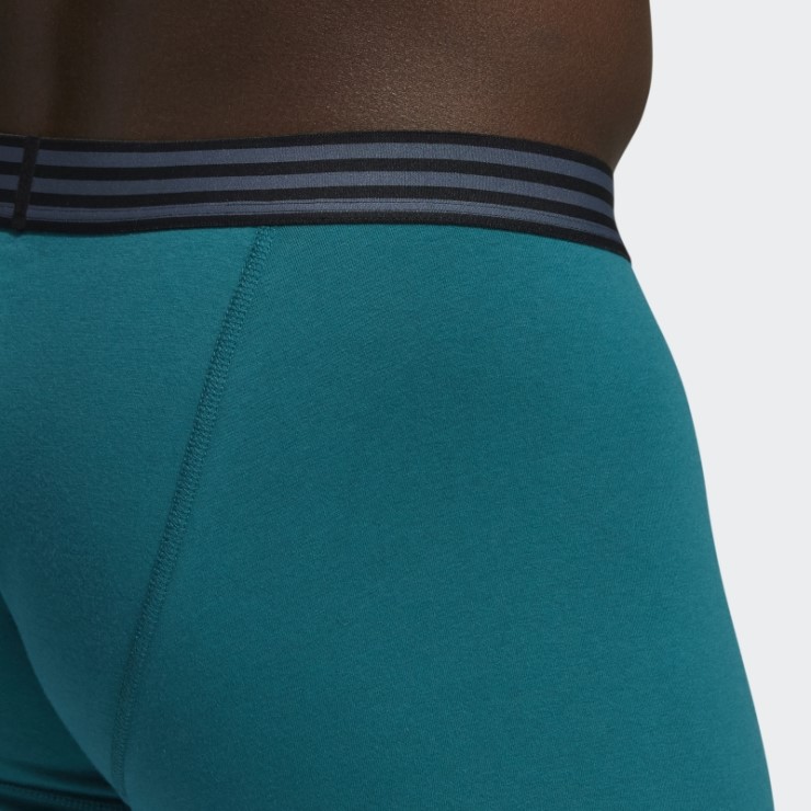 Calzoncillos Boxer Algodon 4 Pares Verde Oscuro Adidas