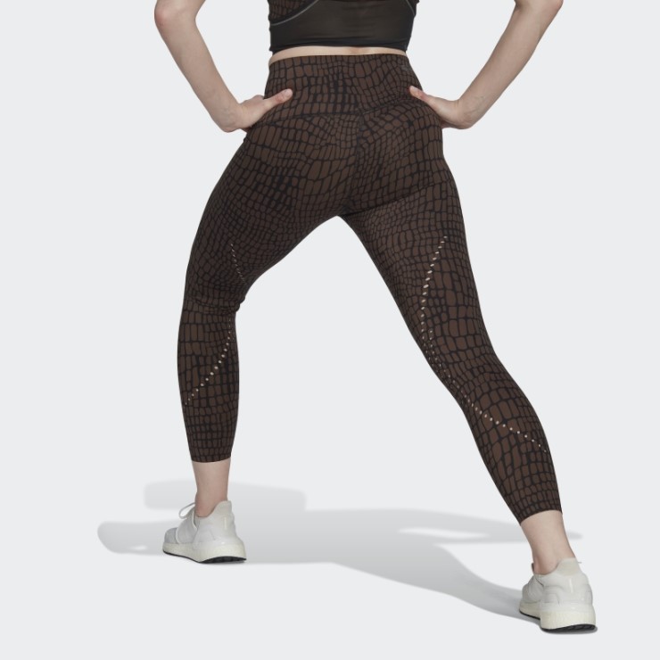 Tlrd Hiit Croco Luxe Leggings De Entrenamiento 7/8 Marrón Adidas