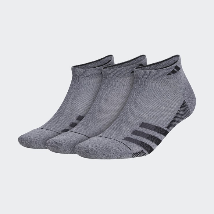 Calcetines Grises Adidas Superlite Stripe Low-cut 3 Pares