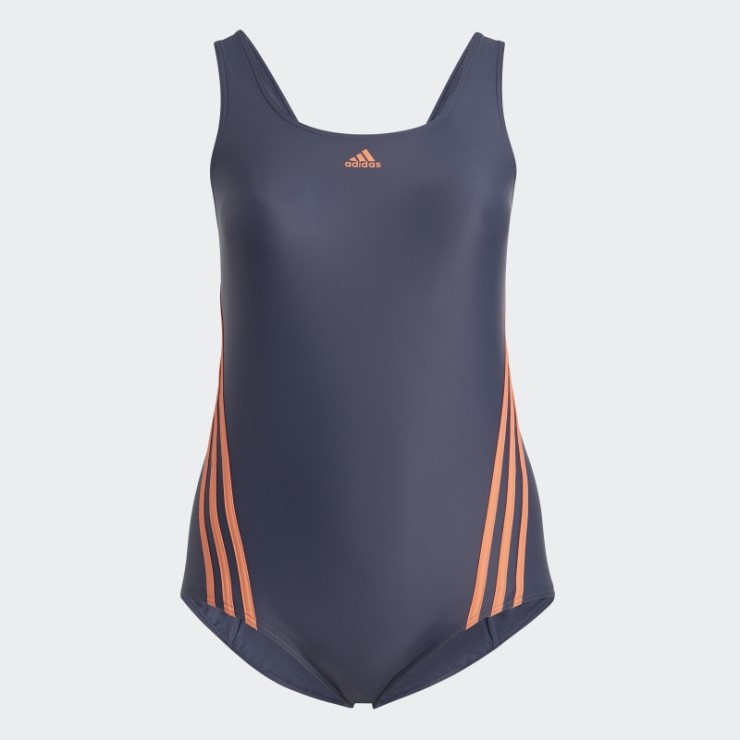 Traje De Baño De 3 Rayas (talla Grande) Azul Marino Adidas