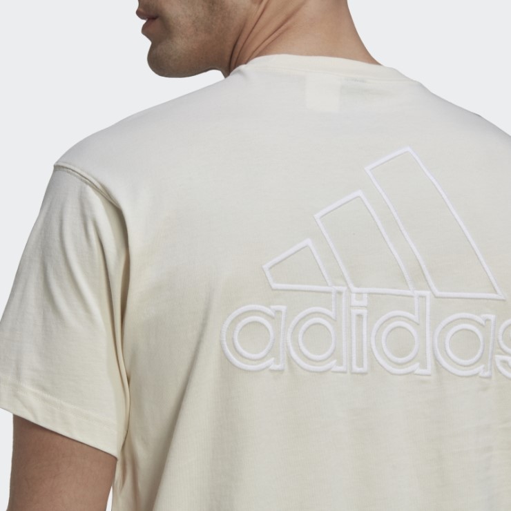 Camiseta Adidas Sin Teñir Con La Gran Insignia Del Deporte (género Neutral)