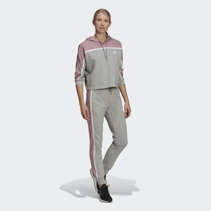 Chándal Adidas Sportswear Sutil Block Gris Medio Moda