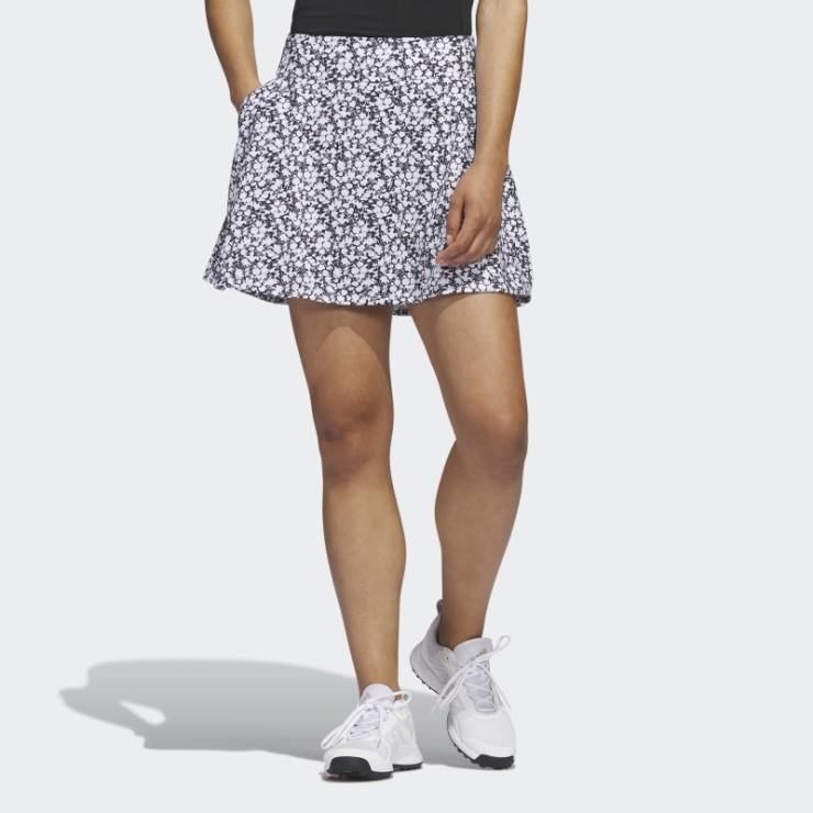 Falda Pantalón De Golf Estampada De 16 Pulgadas Adidas Negra