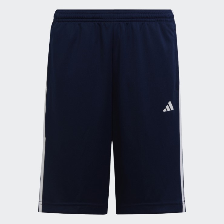 Pantalones Cortos Adidas Train Essentials Aeroready 3-stripes Regular Fit Azul Oscuro